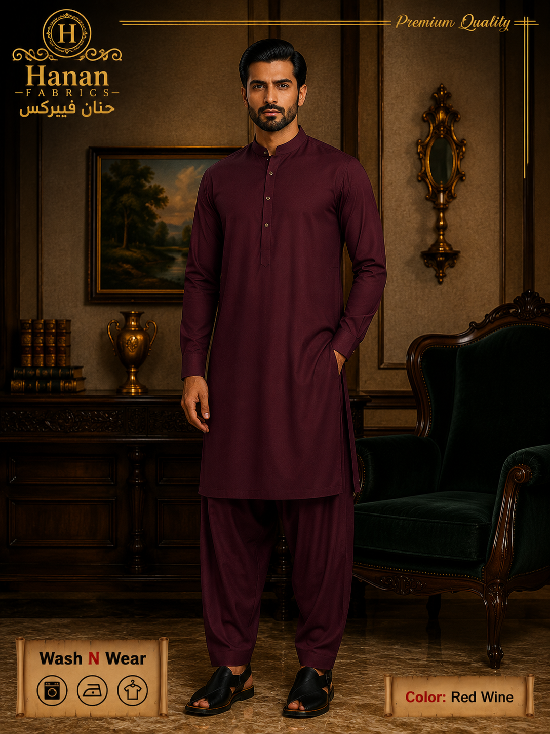 Premium Four Season Wash & Wear - Red Wine