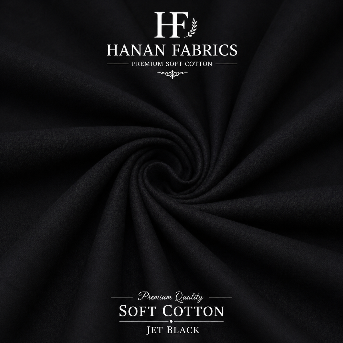 Premium Soft Cotton - Jet Black