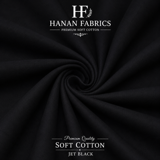 Premium Soft Cotton - Jet Black
