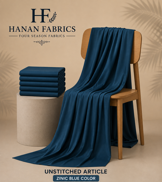 Premium Four Season Wash & Wear - Zinc Blue