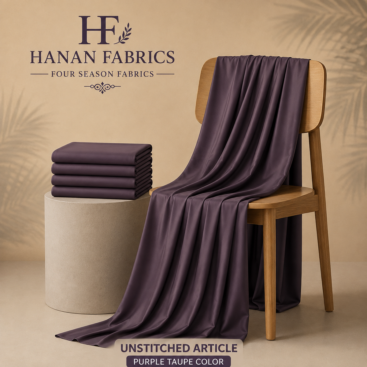 Premium Four Season Wash & Wear - Purple Taupe